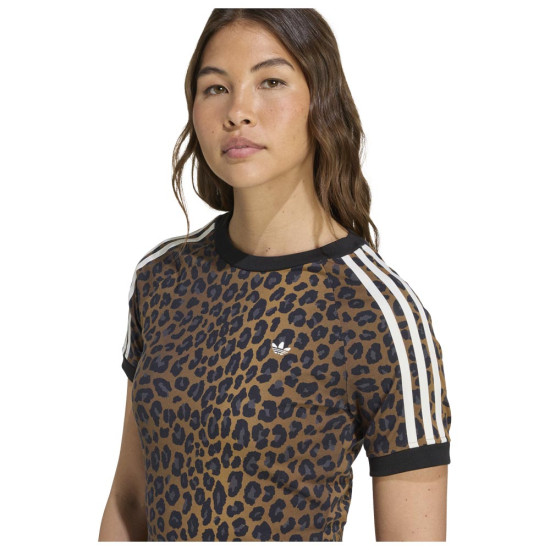 Adidas Γυναικεία κοντομάνικη μπλούζα Leopard Cali Tee